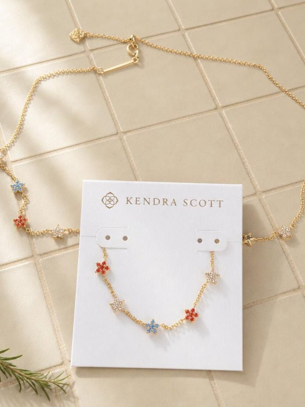 Kendra Scott Sierra gold strand star necklace